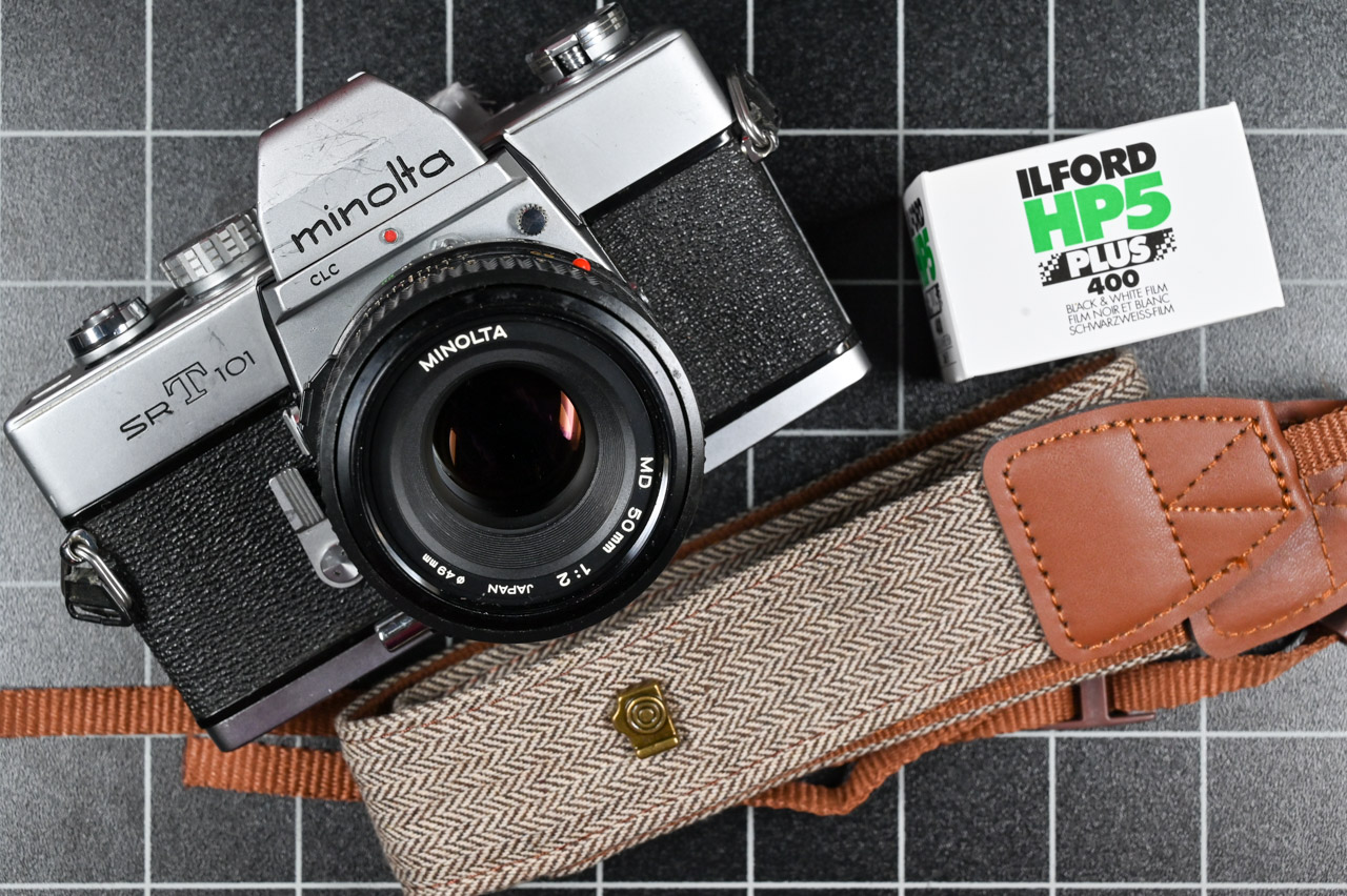 Minolta SRT101 Perfektes Set frisch vom Service